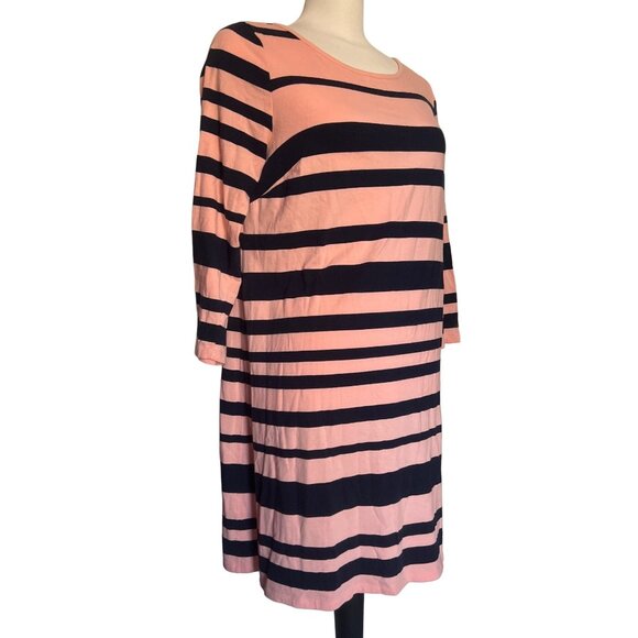 Crown & Ivy Orange & Black Striped Sundress Sz Medium with Gold Bracket - Picture 5 of 7